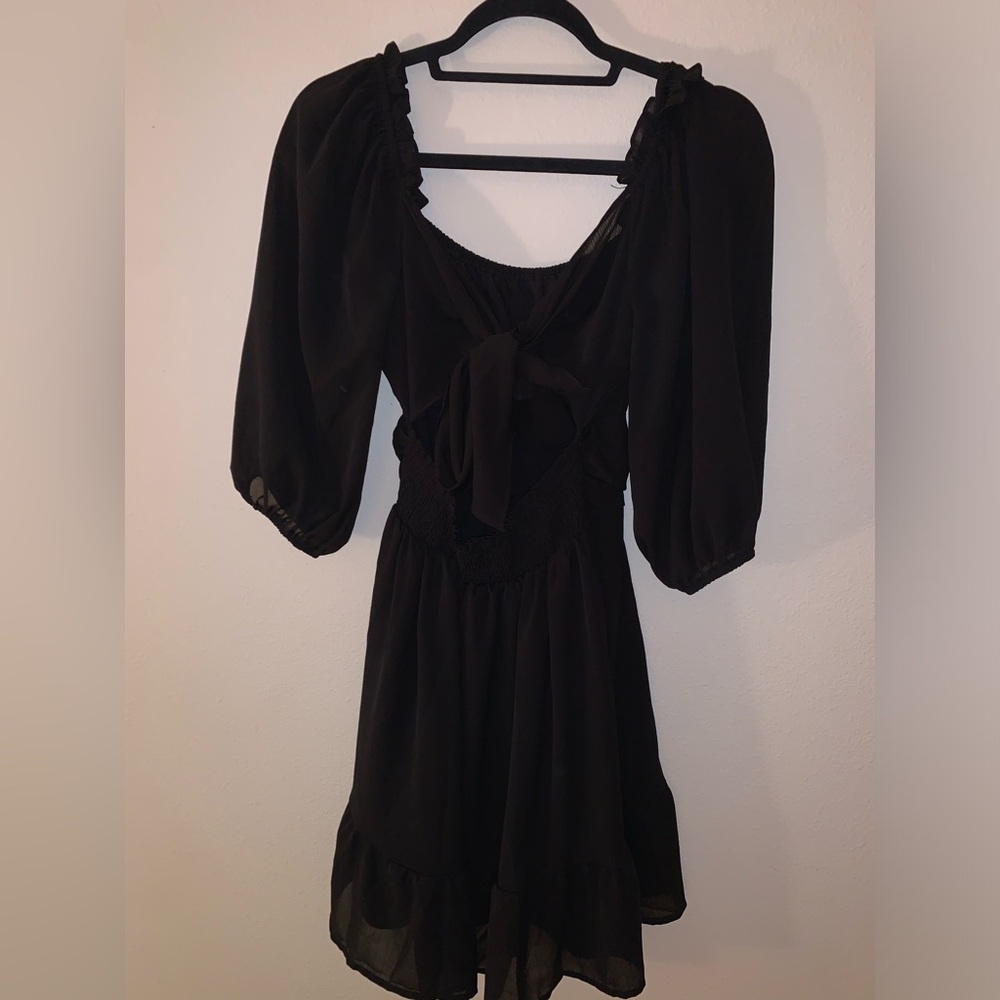 Black flowey summer dress